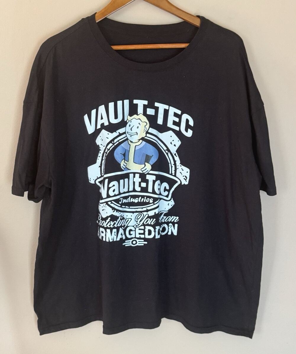 Bethesda Fallout Pip boy Black T-Shirt Size 3XL